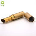 recipiente vazio cosmético ouro metal lip gloss batom tubo